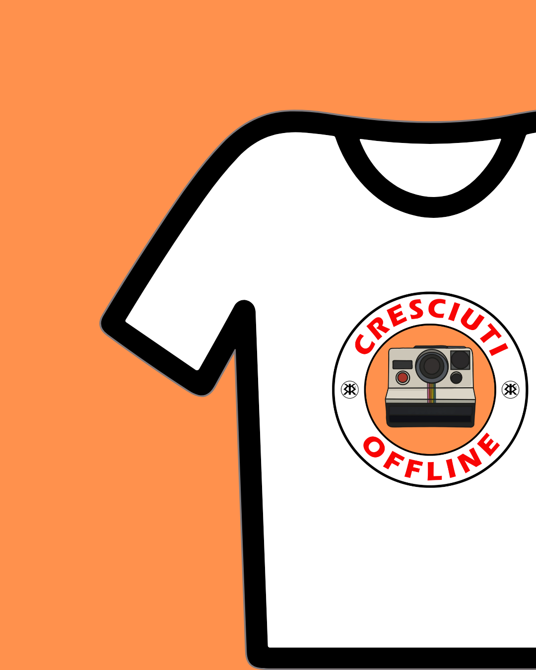 CRESCIUTI OFFLINE - T-SHIRT CRESCIUTI OFFLINE POLAROID